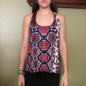 Eight sixty snake print tank